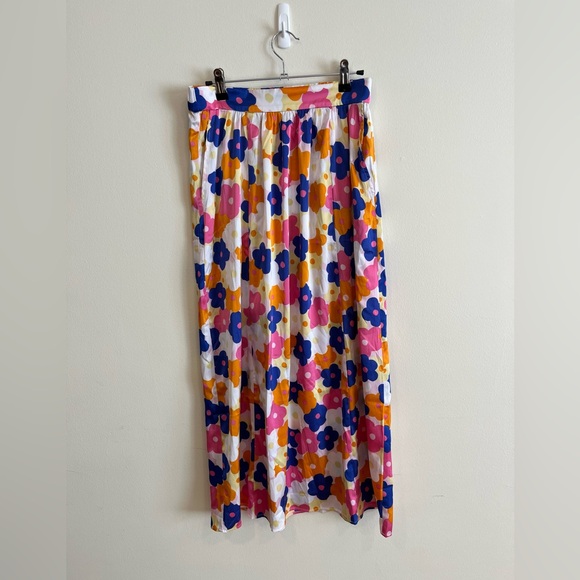 Monkl Floral Women’s Skirt Maxi Multi Color Vaca Beach Colorful Size S NWT - Picture 2 of 6